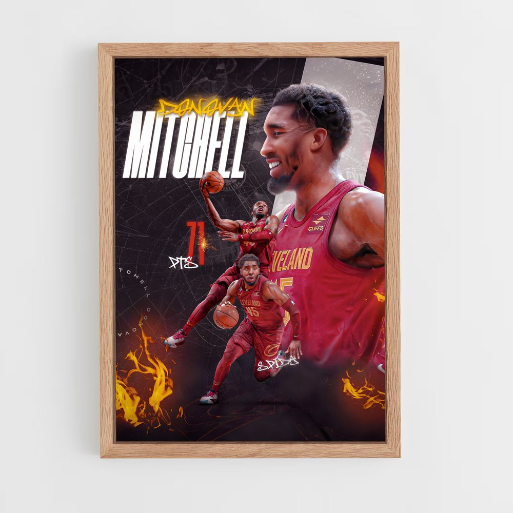 Poster Cleveland cavaliers splendeur – affiche Basketball (vue 4)